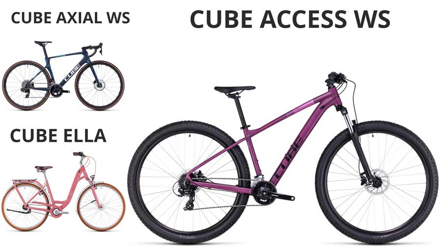 Cube Damenfahrrad 2024 Cube Axial Ws Cube Access WS Cube Ella