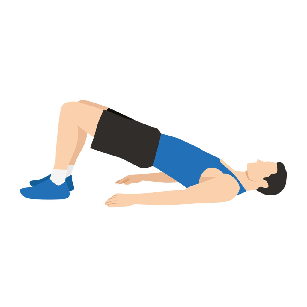 Glute Bridge - Radfahrer Training Glute Bridge - Radfahrer Training