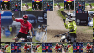 Bildcollage der CUBE Teams beim UCI MTB World Cup in Val di Sole – Rennen und Podium Bildcollage der CUBE Teams beim UCI MTB World Cup in Val di Sole – Rennen und Podium
