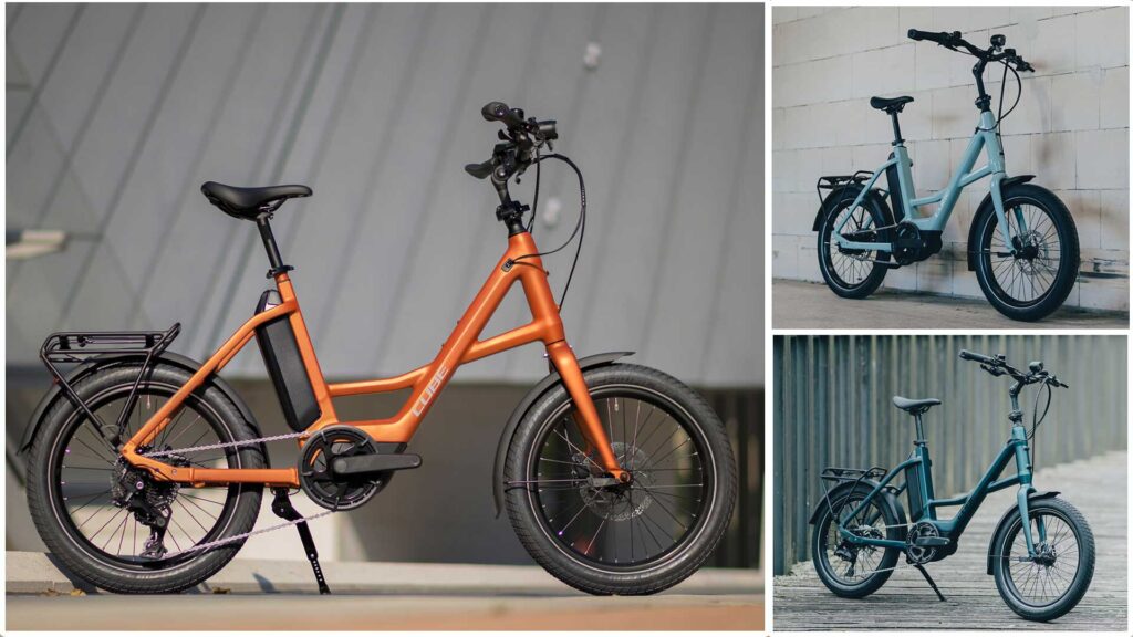 Cube Compact Hybrid 2026 in orange, blau und hell blau