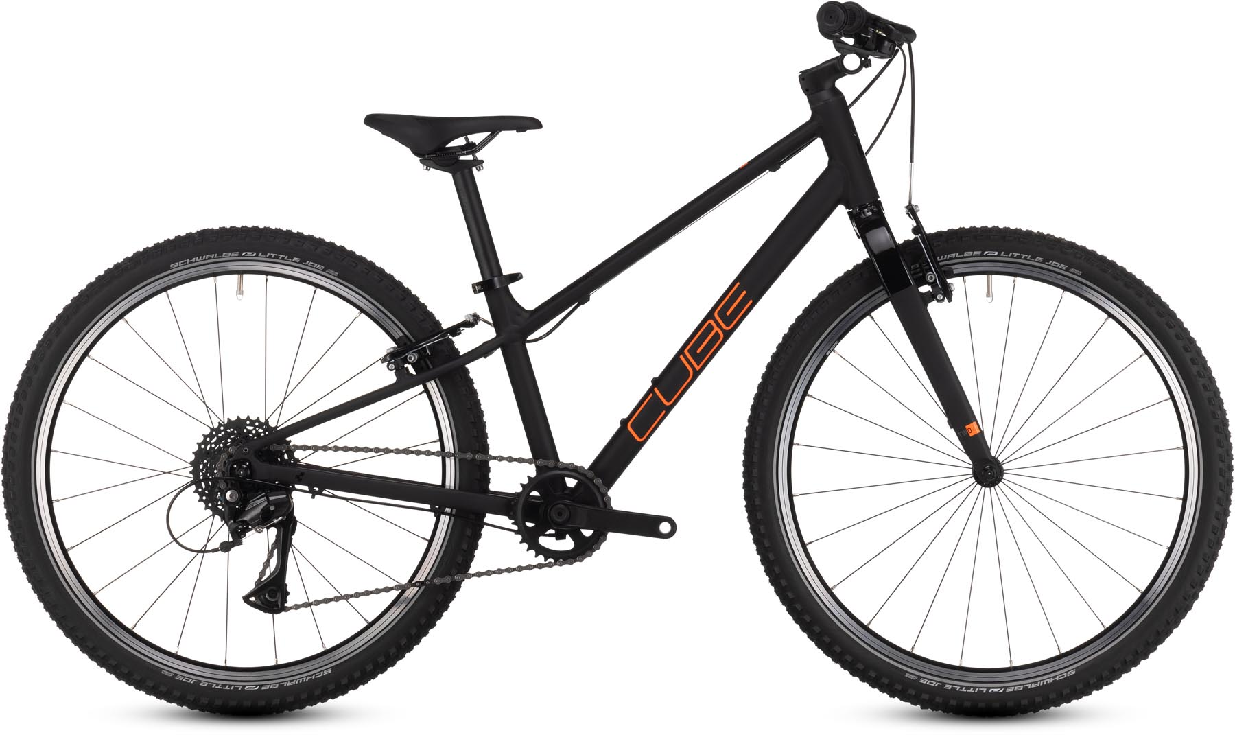 Cube Numove 240 black n orange 2025 - Kinderrad 24 Zoll