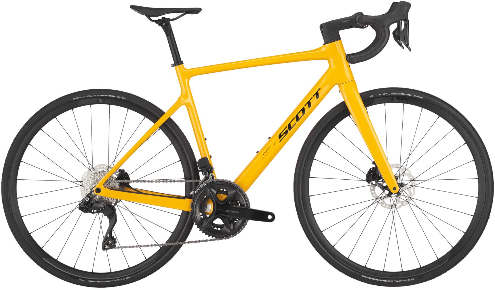 Scott Addict 40 bahama yellow 2025 - Carbon Rennrad