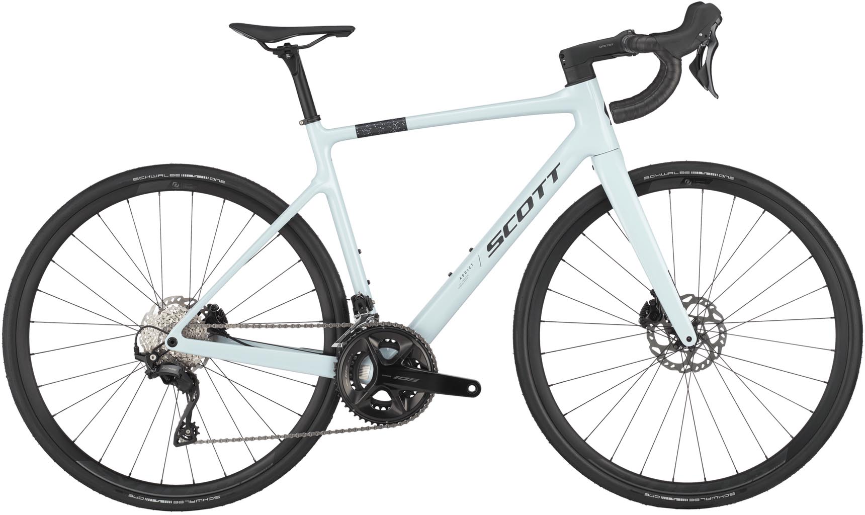 Scott Addict 50 mineral grey 2025 - Carbon Rennrad