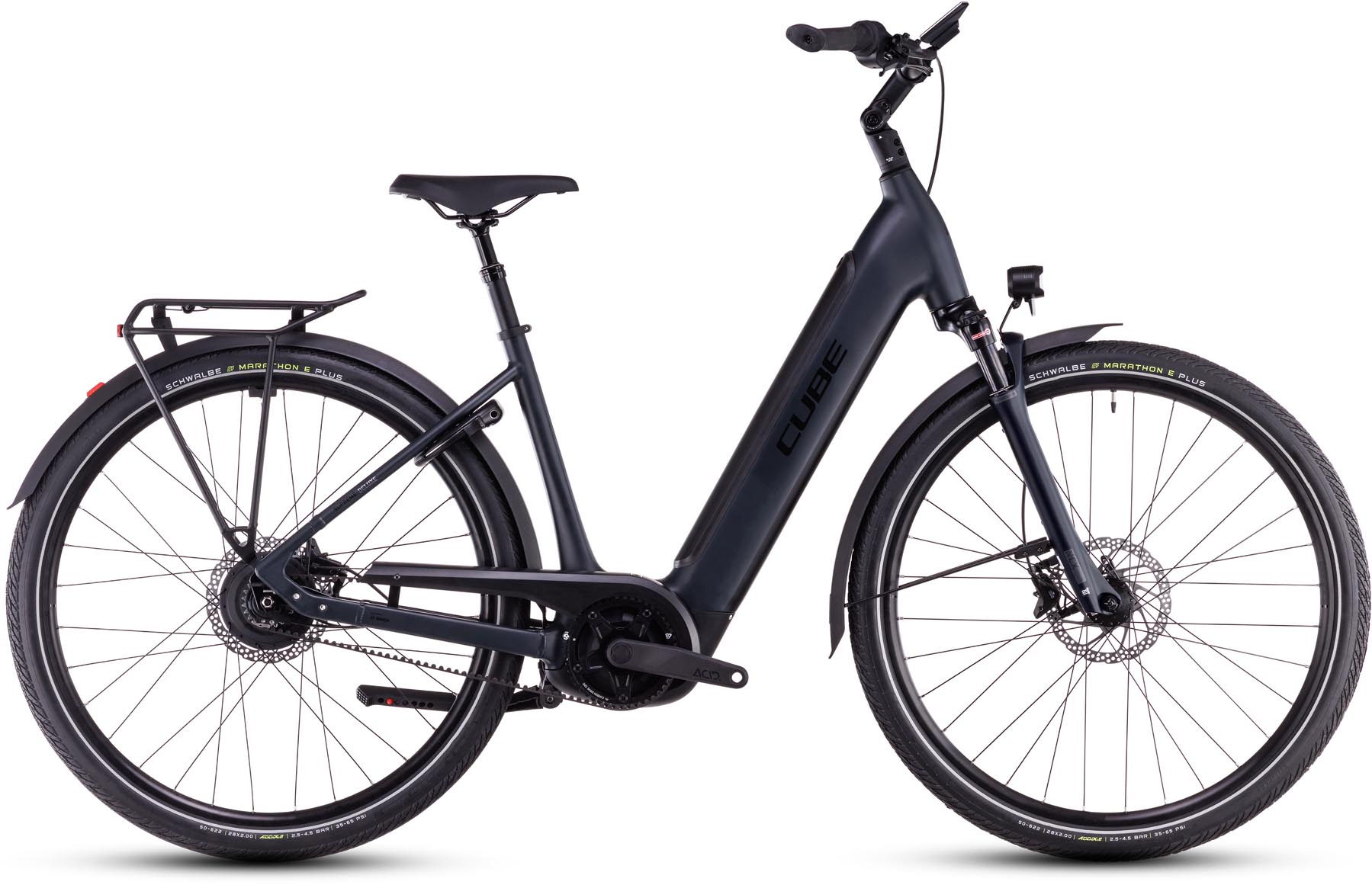 Cube Supreme Hybrid Deluxe Pro 625 night n black 2025 - E-Bike Trekkingrad Tiefeinsteiger - Lackschaden - 54 cm