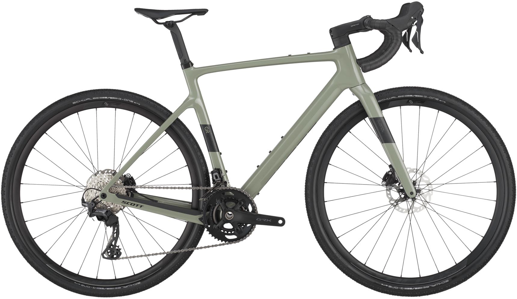 Scott Addict Gravel 50 undergrowth green 2025 - Gravel Bike