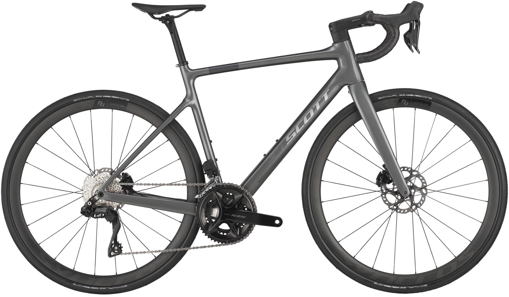Scott Addict 30 slate grey 2025 - Carbon Rennrad