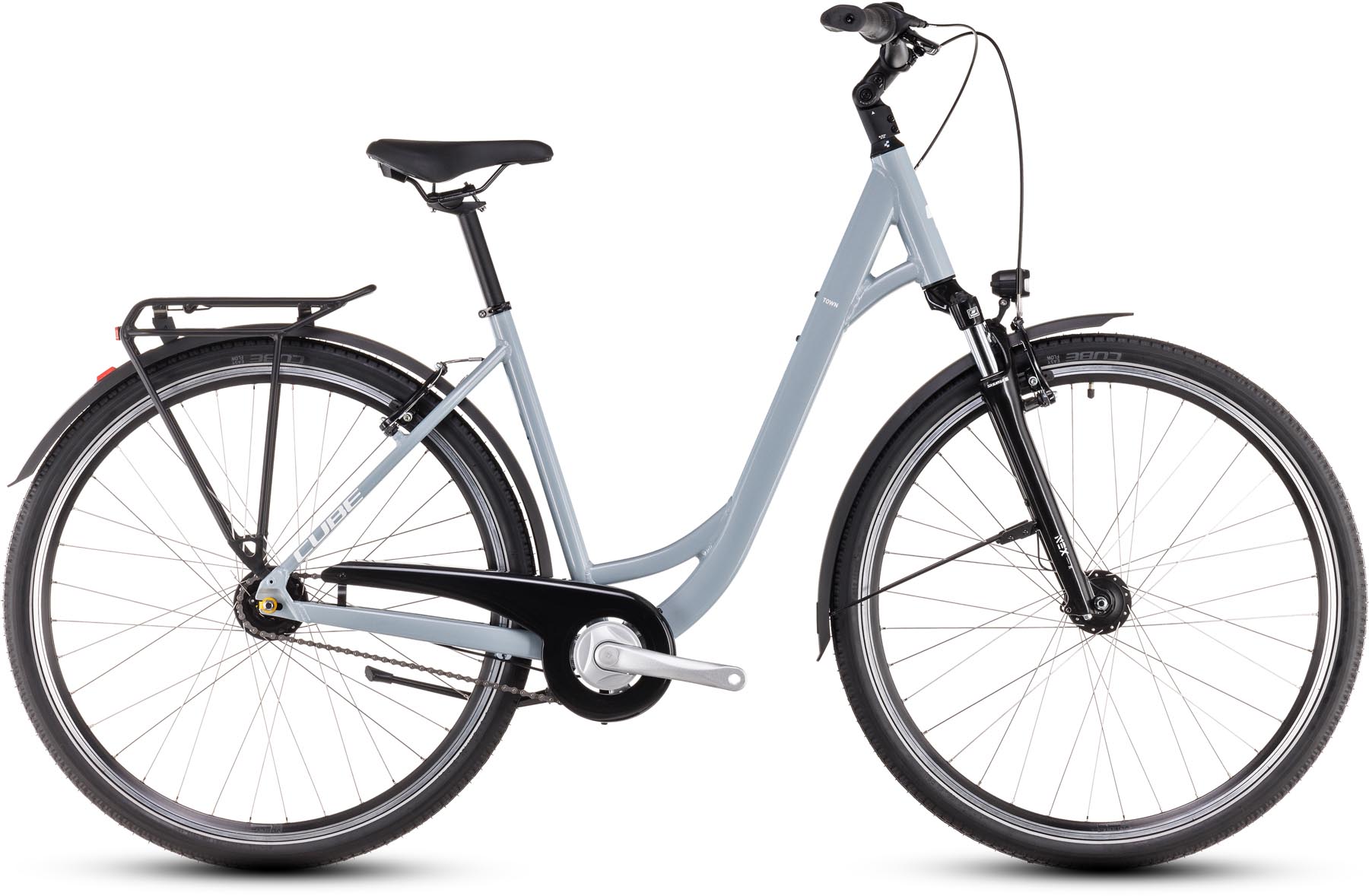 Cube Town ONE polargrey n white 2025 - Trekkingrad Tiefeinsteiger