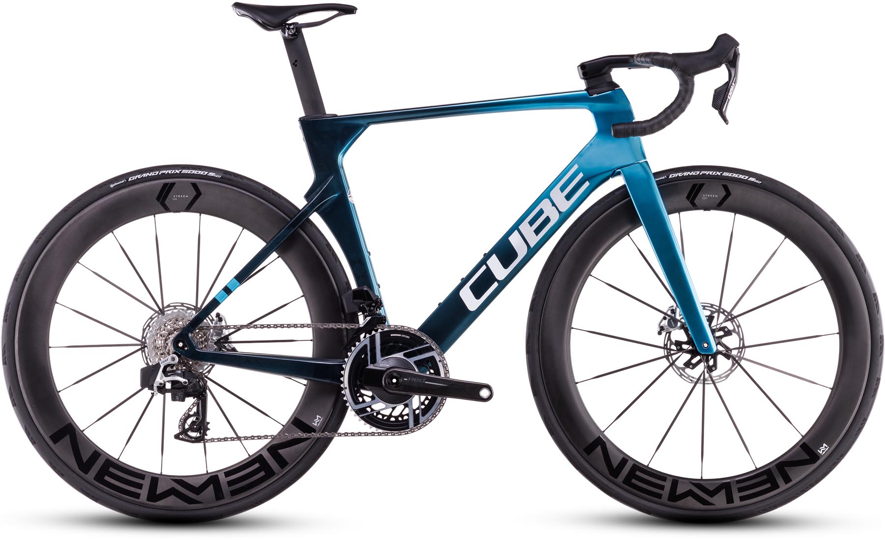 Cube Litening AERO C:68X SLX chromeblue n liquidblue 2025 - Carbon Rennrad