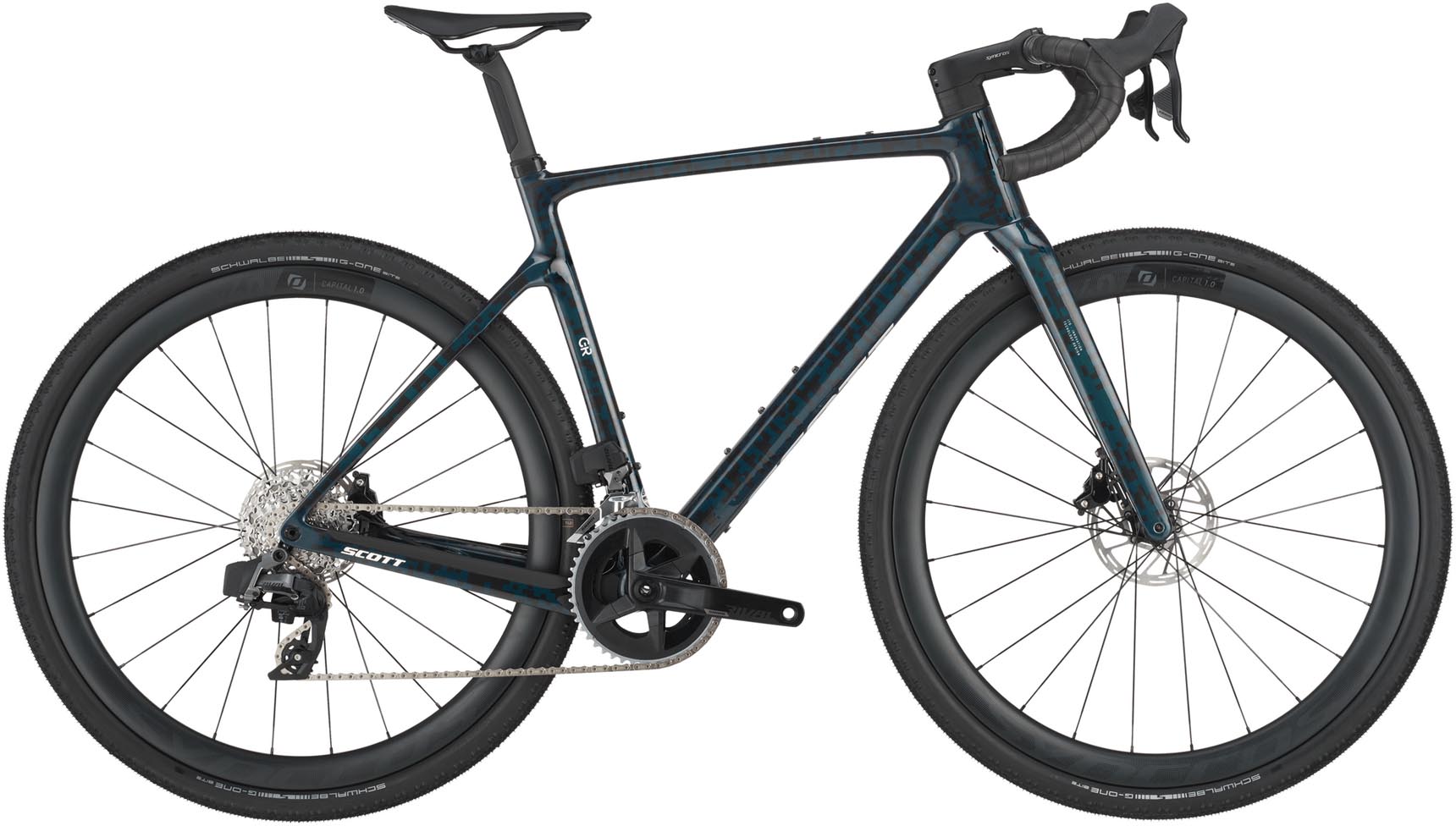 Scott Addict Gravel 20 petrol black 2025 - Gravel Bike