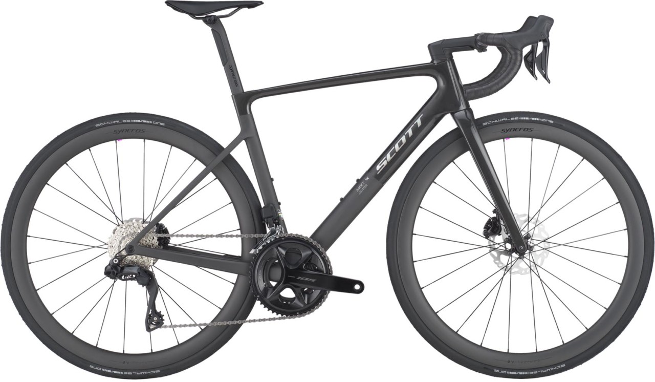 Scott Addict RC 30 carbon black 2025 - Carbon Rennrad