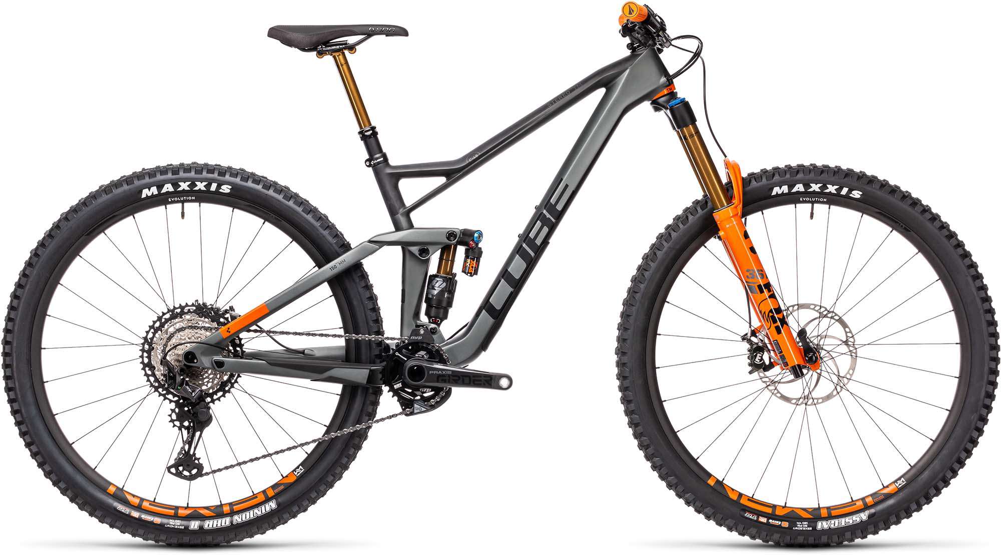 Cube Stereo 150 C68 TM 29 flashgrey n orange 2021 Fully