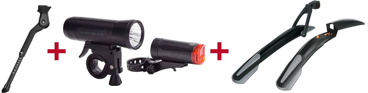 Cube Fahrradständer + RFR Beleuchtungsset + SKS Steckschutzblechset