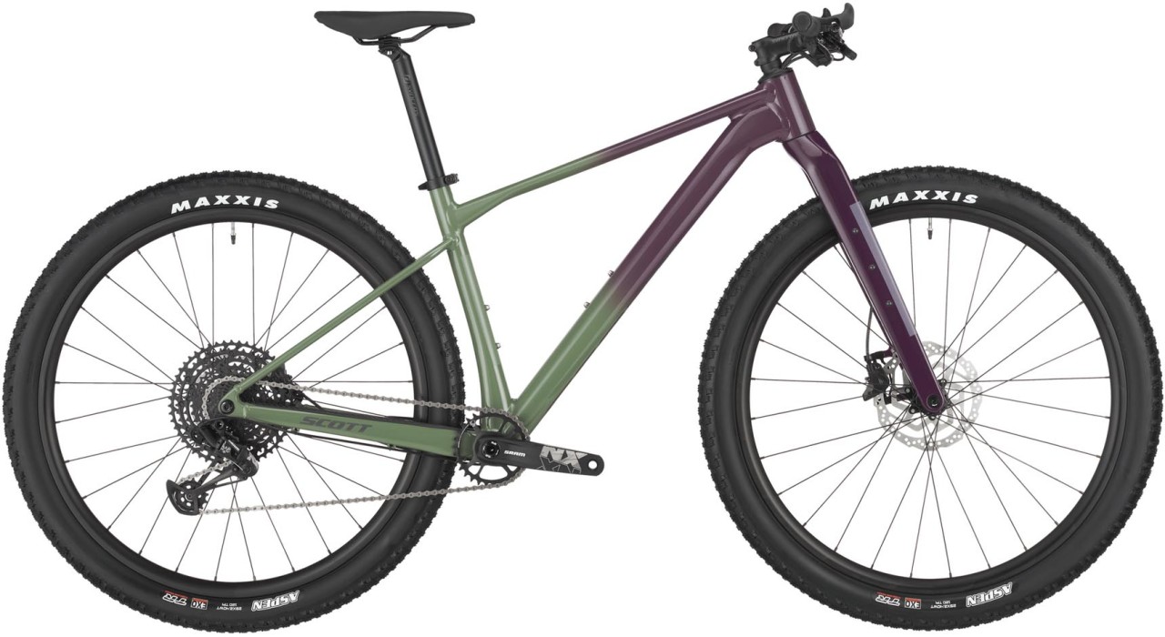Scott Scale Gravel 20 olivine green / blackberry purple 2025 - Gravel Bike
