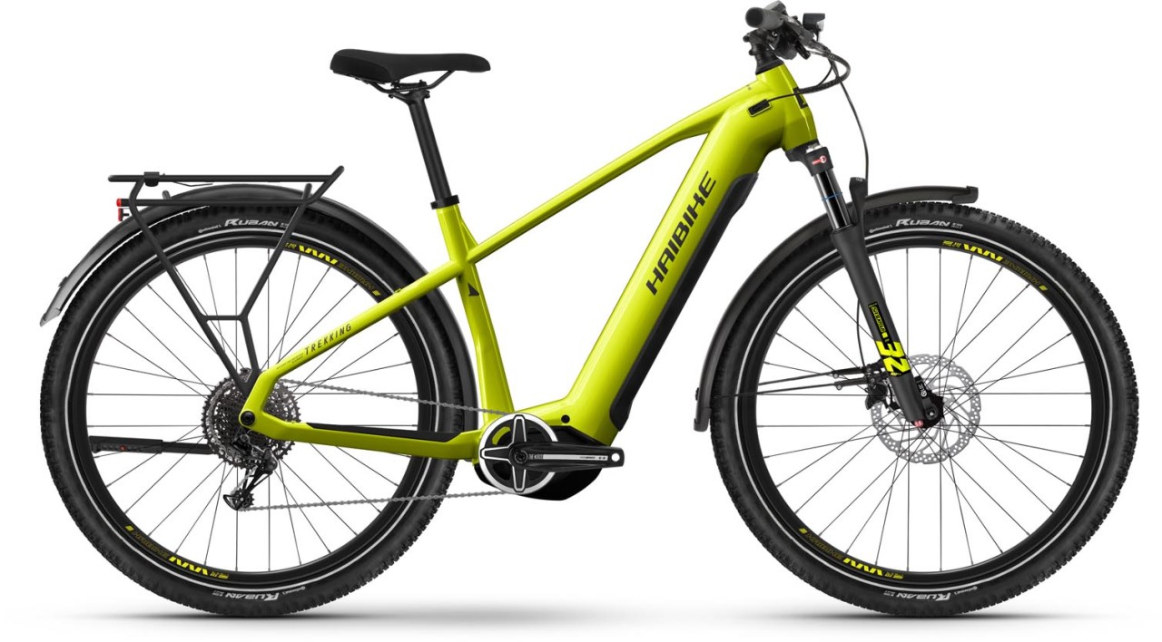 Haibike Trekking 5 lime black gloss E Bike Trekkingrad Herren