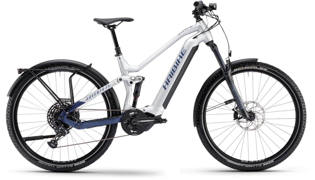 Haibike Adventr 9 silver / dark blue matt 2024 - E-Bike Fully Mountainbike Trekkingrad