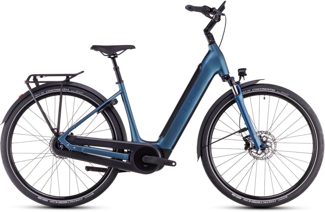 Cube Supreme RT Hybrid Comfort EXC 625 blue n black 2025 - E-Bike Trekkingrad Tiefeinsteiger