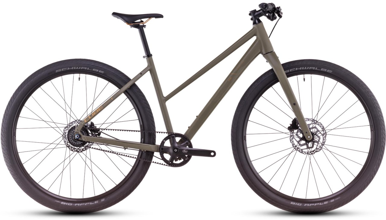 Cube Hyde Pro dustyolive n gold 2025 - Fitnessrad Damen