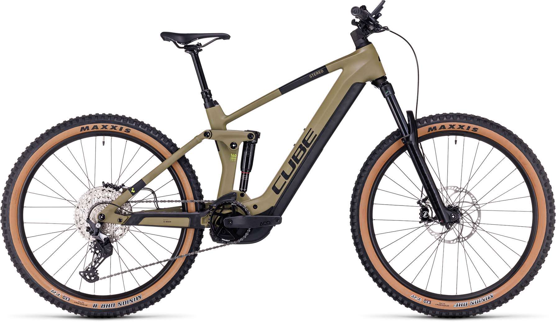 Cube Stereo Hybrid 160 HPC Race 625 27.5 olive n green 2023 EBike