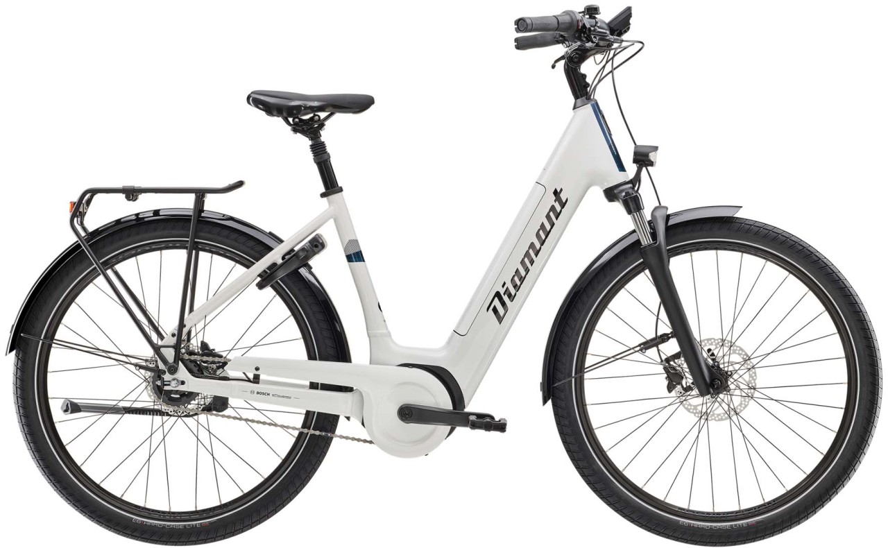 Diamant Beryll Gen 3 TIE 545Wh Weiss 2023 - E-Bike Trekkingrad Tiefeinsteiger