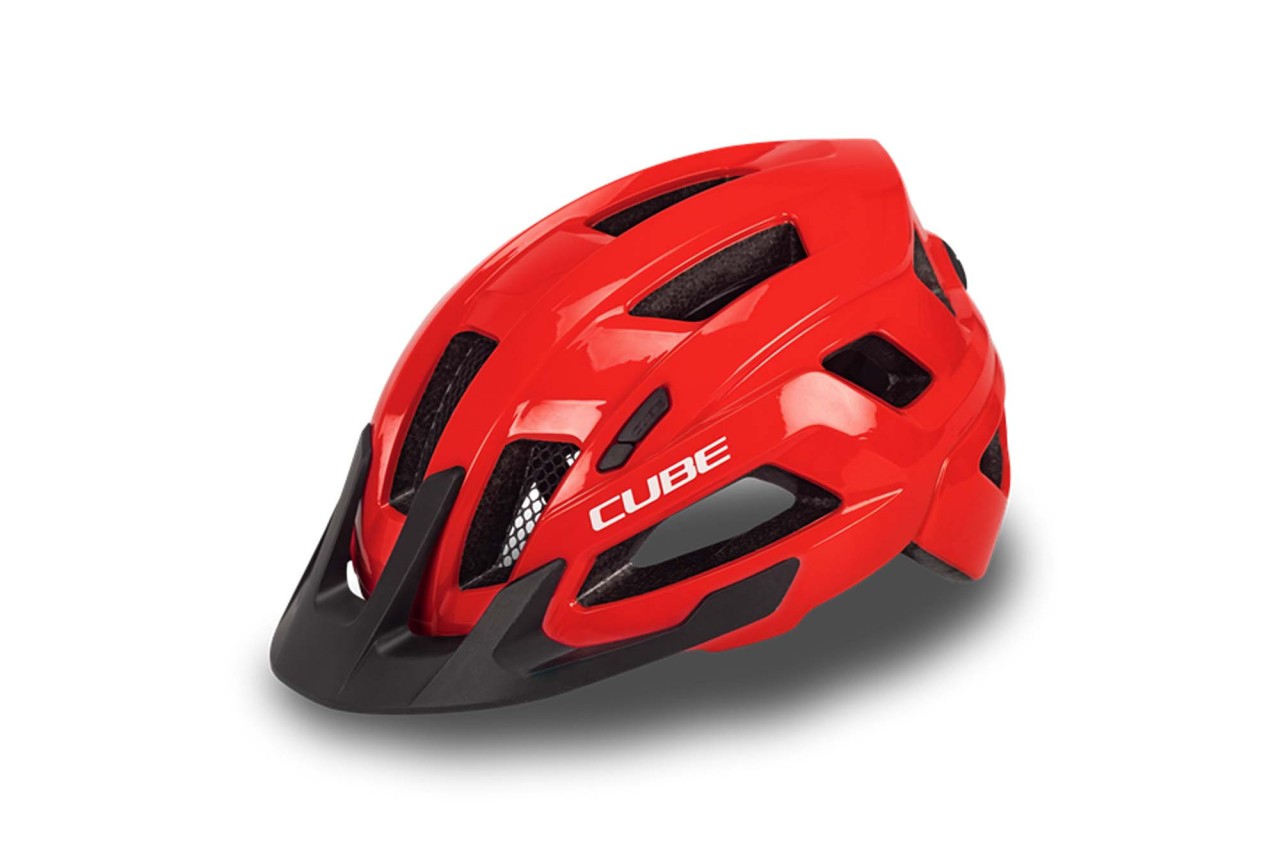 Cube Helm STEEP glossy red