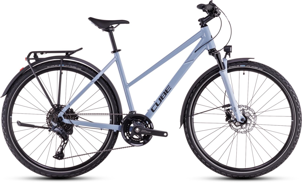 Cube Nature EXC Allroad pigeonblue n black 2025 - Crossrad Damen