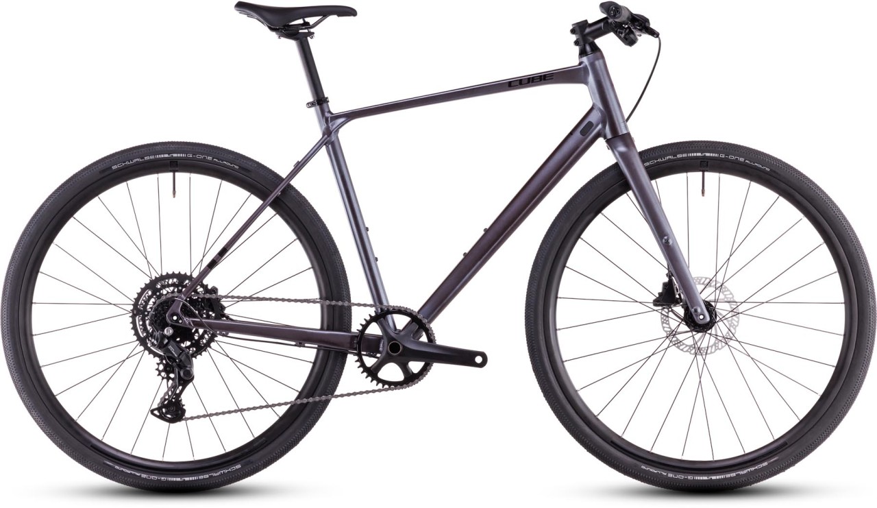 Cube Nulane ONE mineralgrey n black 2025 - Fitnessrad Herren