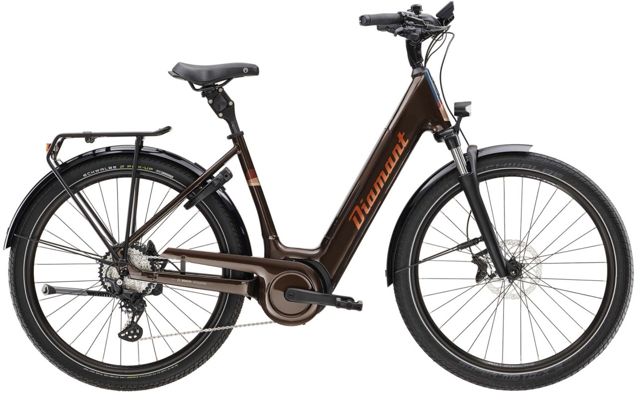 Diamant Mandara 160 Gen 3 TIE 545Wh Berninabraun Metallic 2023 - E-Bike Trekkingrad Tiefeinsteiger