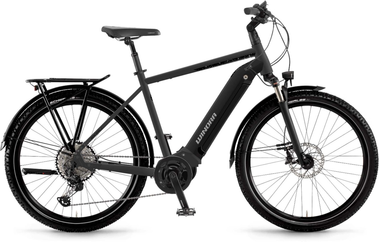 Winora Yucatan 12Pro i630Wh schwarz matt 2022 - E-Bike Trekkingrad Herren