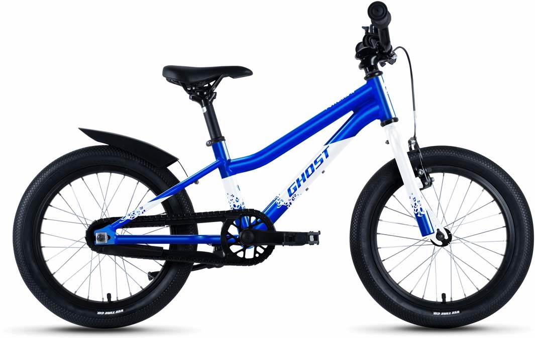 Ghost Powerkid 16 candy blue / pearl white glossy 2023 - Kinderrad 16 Zoll