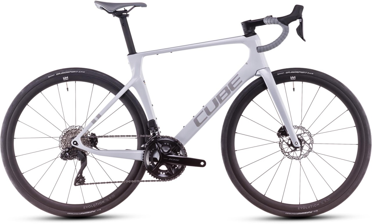 Cube Agree C:62 ONE foggrey n grey 2025 - Carbon Rennrad