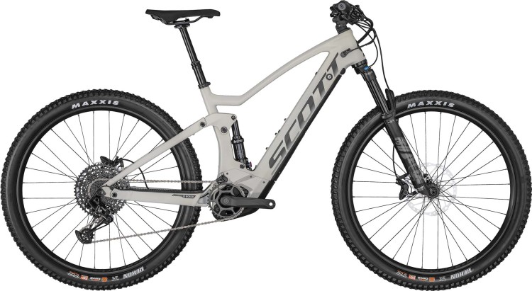 Scott Strike eRIDE 910 misty grey / army green 2022 - E-Bike Fully Mountainbike