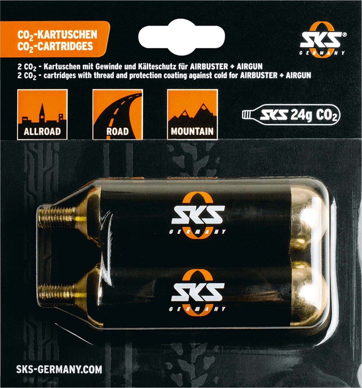 SKS Ersatzkartuschen (24g) für AIRBUSTER 2er Set