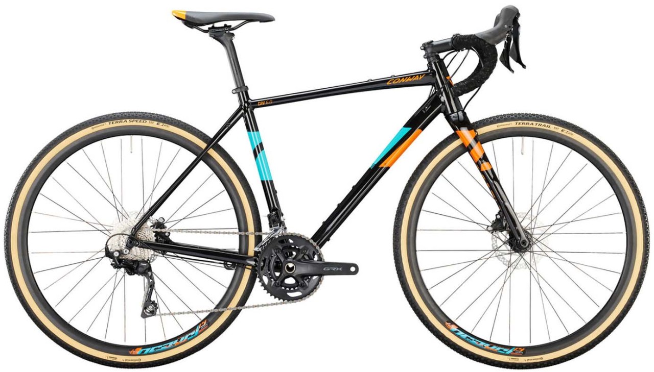 Conway GRV 6.0 black metallic / fresh orange 2022 - Cyclocross
