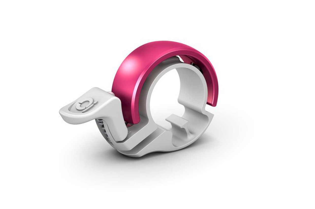Knog Glocke Oi small white/pink | Lenkerdurchmesser: 22,2 mm