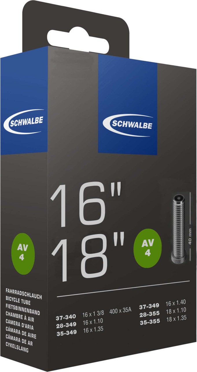 Schwalbe Schlauch AV Nr. 4 16"/18"