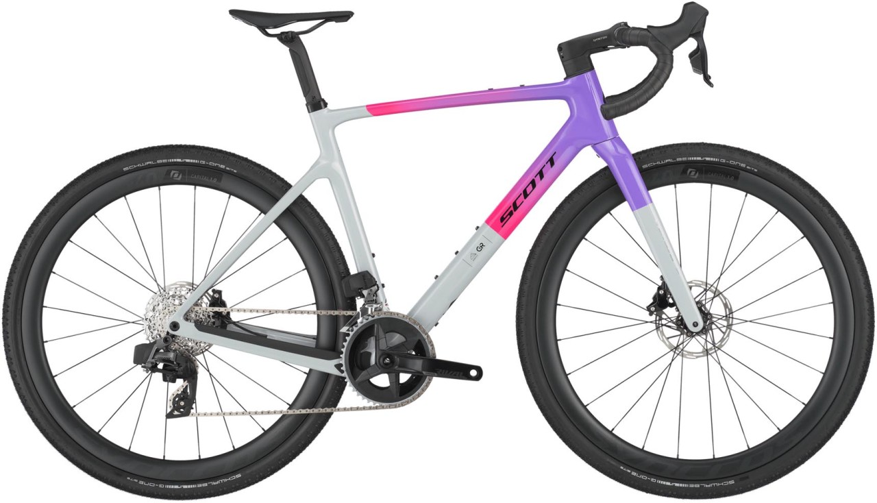 Scott Addict Gravel 20 narwal grey / fade purple 2025 - Gravel Bike