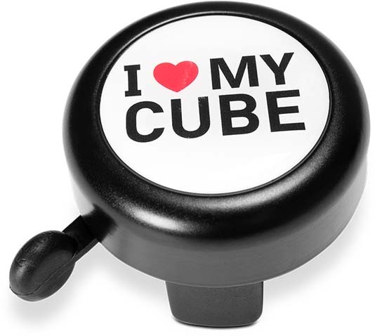 Cube Fahrradklingel I LOVE MY Cube black n white n red