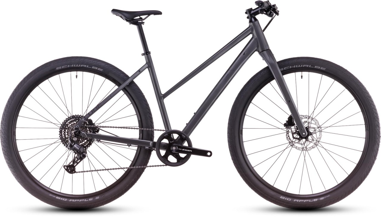Cube Hyde ONE graphite n black 2025 - Fitnessrad Damen