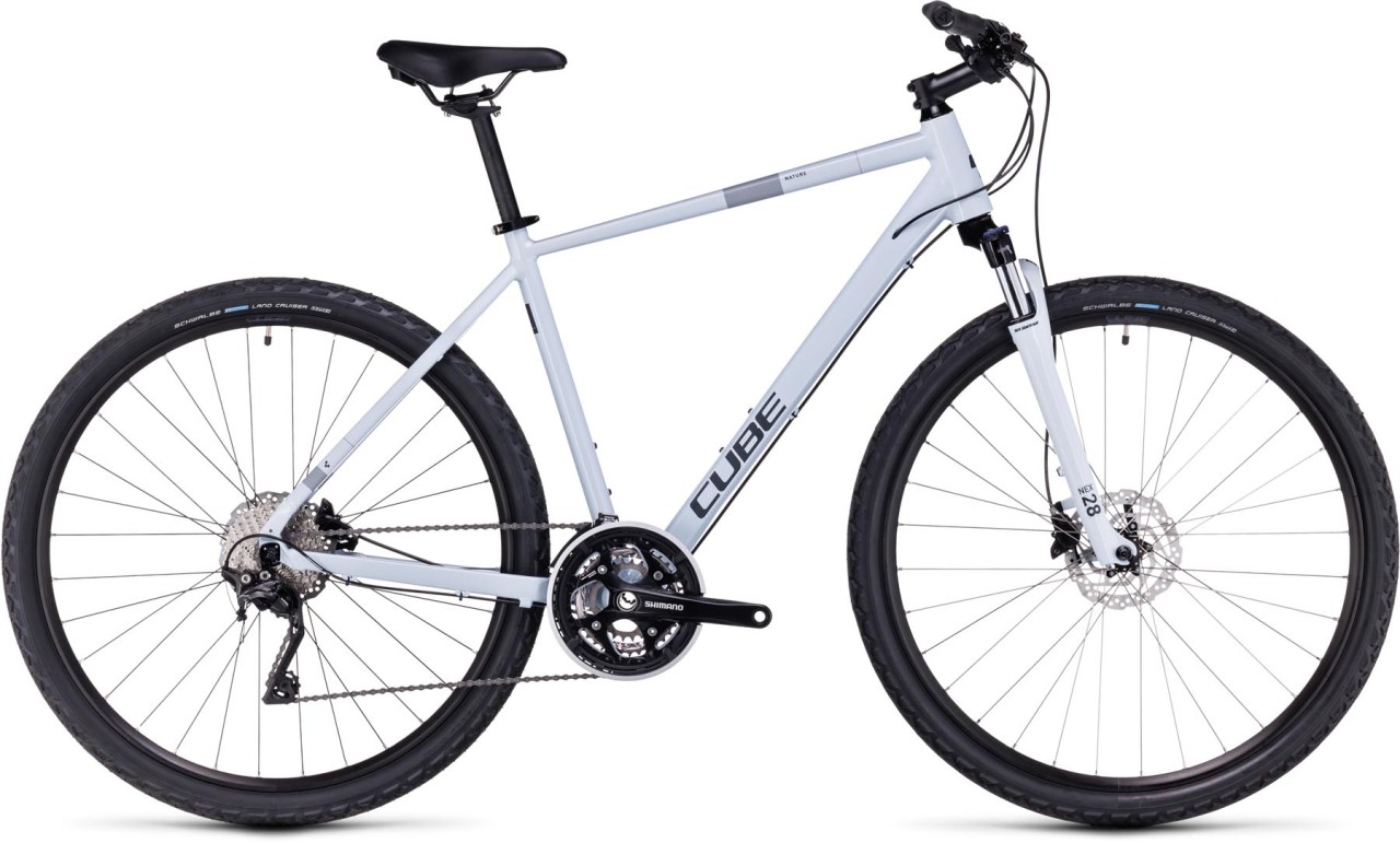 Cube Nature Pro frostwhite n grey 2024 - Crossrad Herren