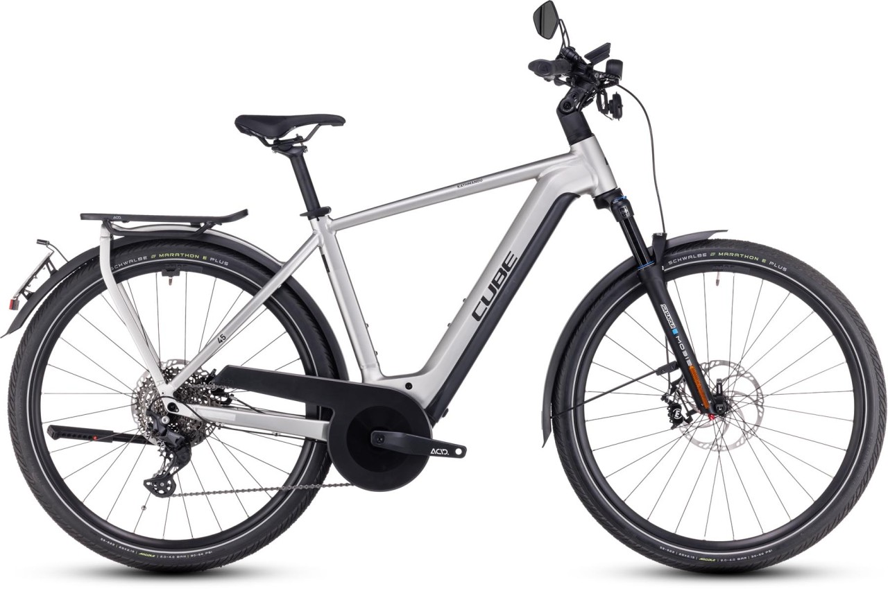 Cube Kathmandu Hybrid 45 750 grey n reflex 2024 - E-Bike Trekkingrad Herren