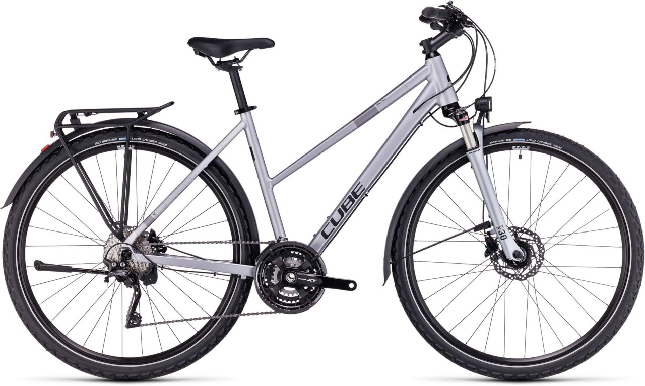 Cube Nature EXC Allroad polarsilver n black 2023 - Crossrad Damen