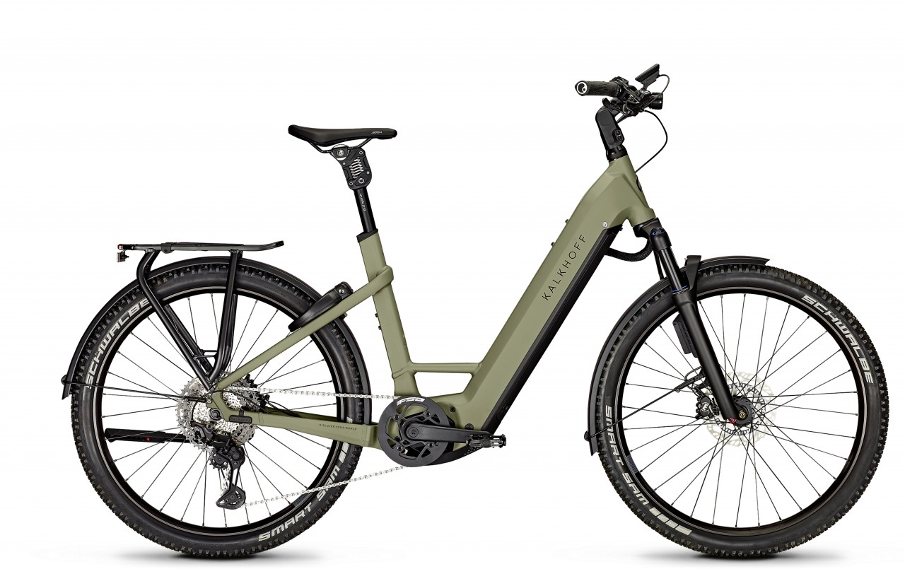Kalkhoff Entice 7.B Advance+ ABS urbangreen matt 2024 - E-Bike Hardtail Mountainbike Tiefeinsteiger